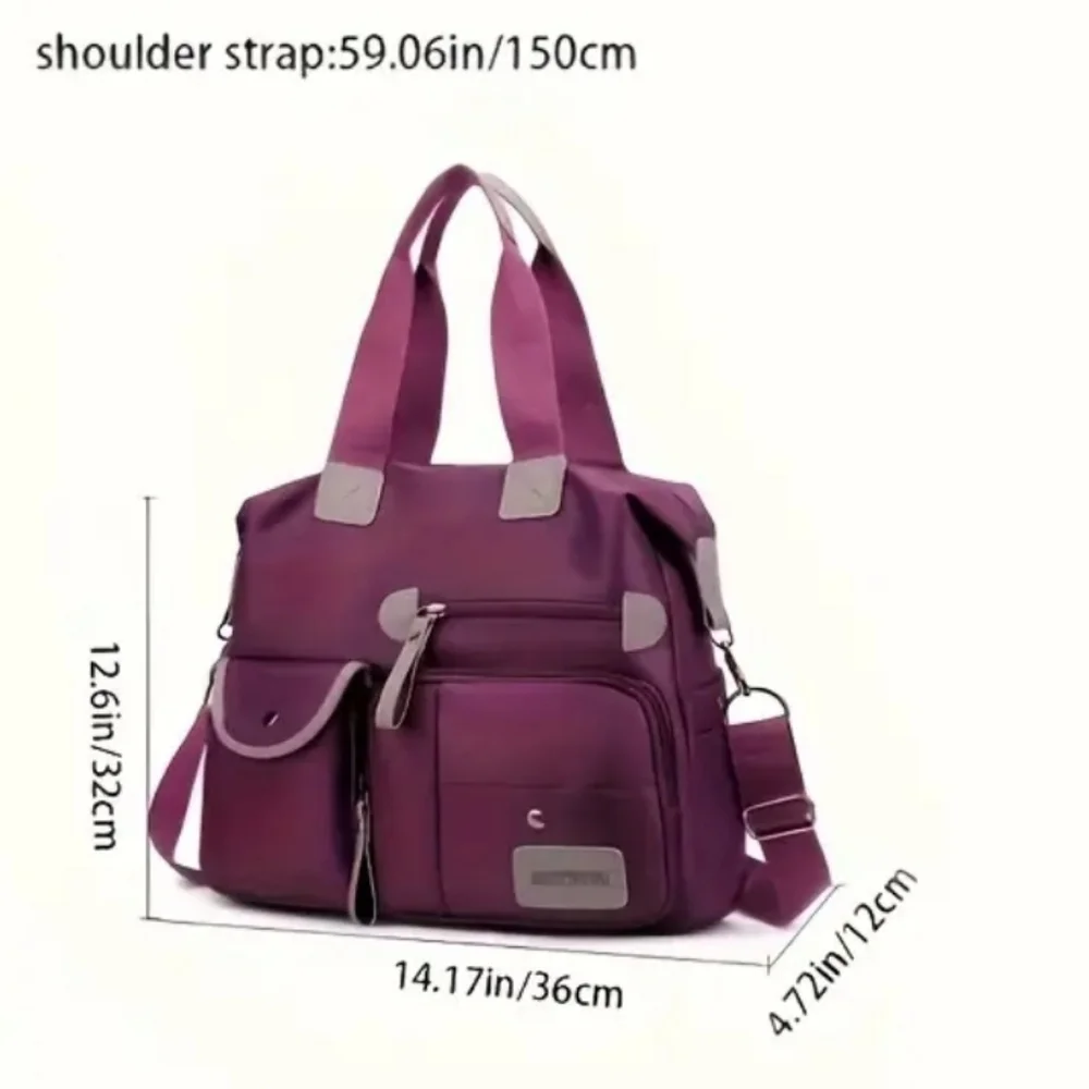 Unbranded shoulder bag/tote in blue. NWOT. - Picture 12 of 12